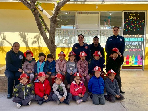 Han capacitado en Meoqui más 700 niños en prevención de incendios