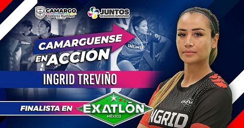 Presidente Municipal de Camargo Jorge Aldana reconoce a Ingrid Treviño, finalista de Exatlón México: “Es reflejo de fortaleza y perseverancia”