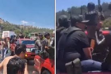 Desfila CJNG en Sábado de Gloria en Michoacán