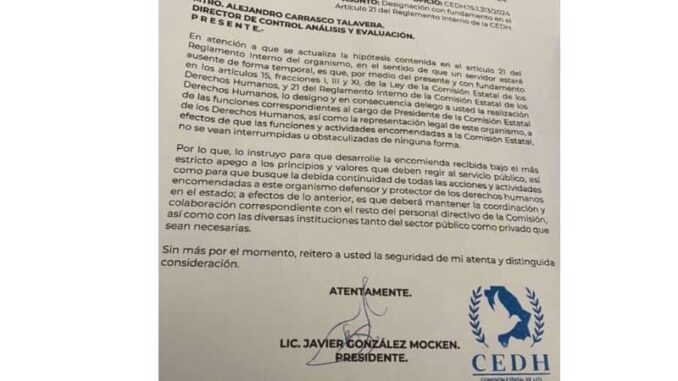 cuestionan-legalidad-en-la-designacion-de-alejandro-carrasco-al-frente-de-la-cedh.jpg Cuestionan legalidad en la designación de Alejandro Carrasco al frente de la CEDH