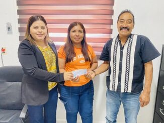 Entrego alcaldesa apoyo al CECYTEC en Laguna del Rey y Chulavista