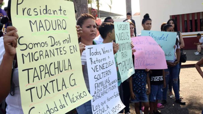 venezolanos-varados-en-chiapas-piden-vuelos-humanitarios-para-volver-a-su-pais.jpg Venezolanos varados en Chiapas piden vuelos humanitarios para volver a su país