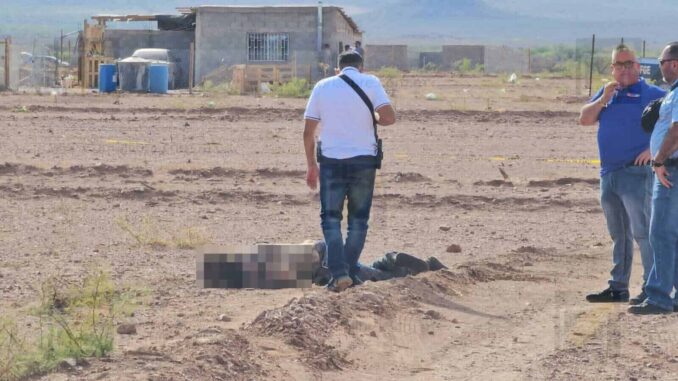 Hallan un ejecutado en terreno en desarrollo habitacional