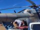 Apoya helicóptero de la Sedena en incendio forestal en Madera