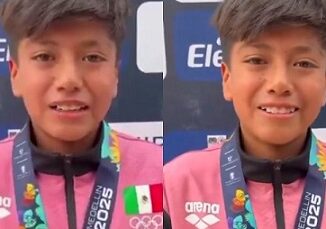 Lloró clavadista mexicano de 12 años tras convertirse en campeón