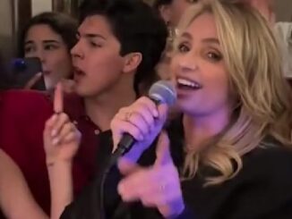 Captaron a Angélica Rivera en España; cantó “Ahora te puedes marchar”