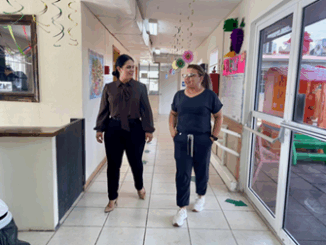 Personal de Obras Públicas se encuentra realizando mejoras en las instalaciones del CAI #9