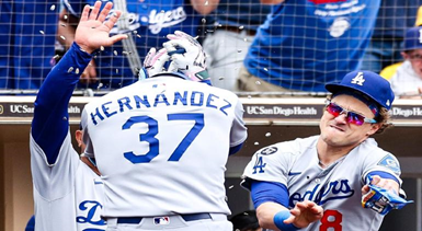 Dodgers se lleva la serie ante Padres con poder en bullpen